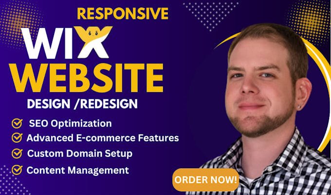 Gig Preview - Build a responsive wix website design and wix website development