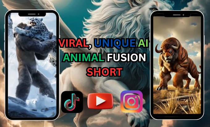 Gig Preview - Do a viral, unique ai hybrid animal fusion video for are you looking to create