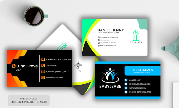 Gig Preview - Make custom business card designs to elevate your brand