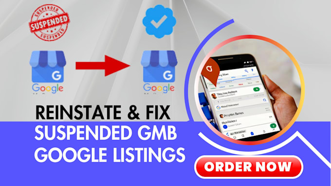 Gig Preview - Reinstate fix and appeal your suspended google my business profile