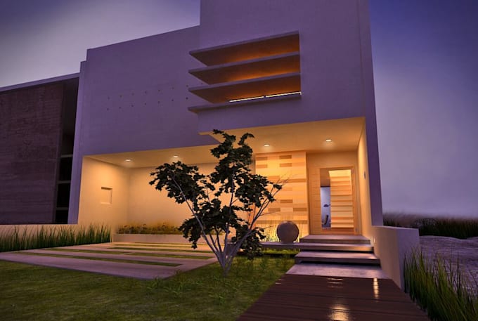 Gig Preview - Do 3d house exterior design, interior design, and 3d render using any software