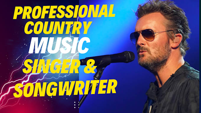 Gig Preview - Craft soulful country music and  pop songs as your male vocalist and singer