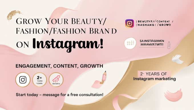 Gig Preview - Boost your brand with expert instagram marketing for beauty and fashion