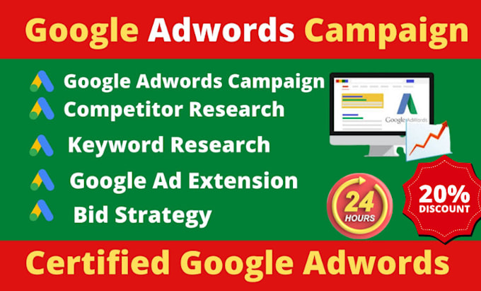 Gig Preview - Manage, grow, optimize and setup highly profitable google ads and ppc campaign