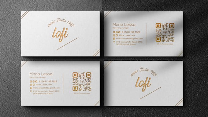 Gig Preview - Do minimalist luxury business card design for you