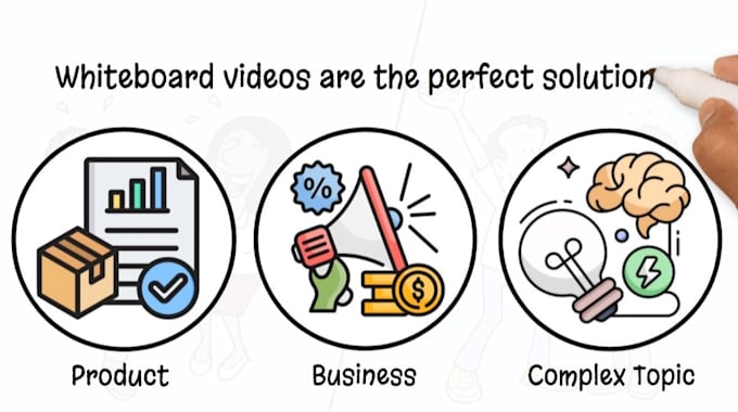 Gig Preview - Create whiteboard doodle animation in videoscribe