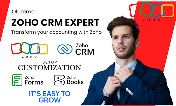 Gig Preview - Custom zoho CRM setup, manage automate campaigns and integrate with your website