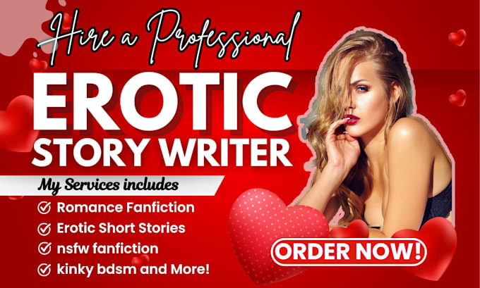 Gig Preview - Write romance, fantasy, erotic short story, nsfw fanfiction, kinky bdsm, erotica