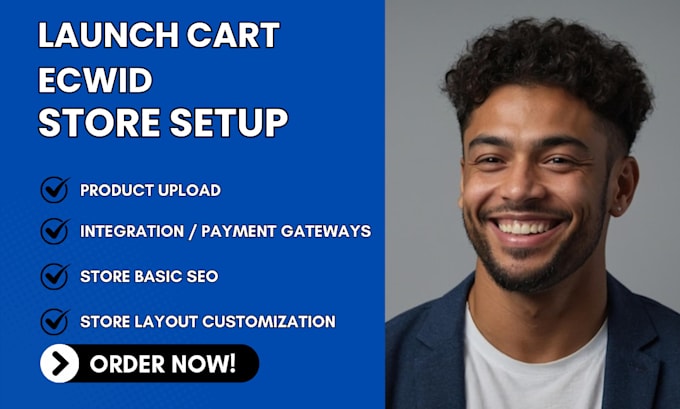 Bestseller - setup your launch cart or ecwid store and upload products