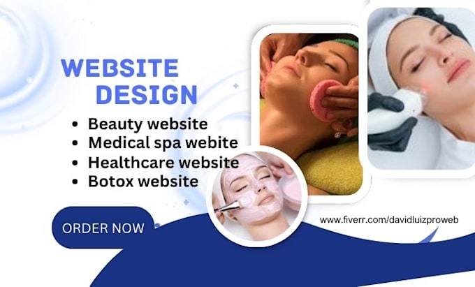 Gig Preview - Design medical spa website med spa website  botox website healthcare website