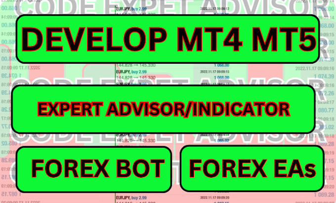 Gig Preview - Make mt4 mt5 expert advisor indicator forex eas forex trading bot  in mql4 mql5