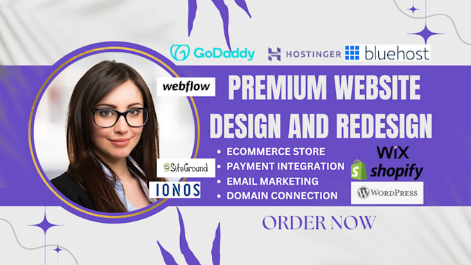 Gig Preview - Design migrate or update website, landing page on wix hostinger weebly webador