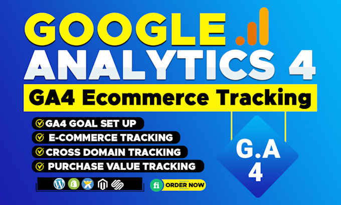 Gig Preview - Setup google analytics 4 ga4 ecommerce tracking call conversion tracking via GTM