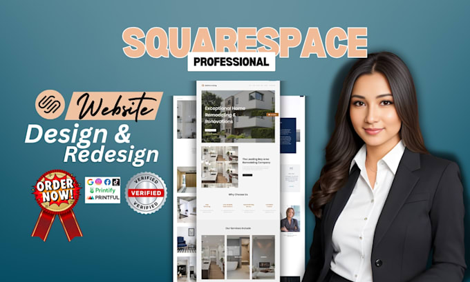 Gig Preview - Build professional squarespace website design squarespace redesign