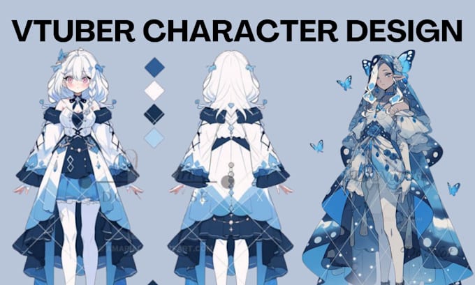 Gig Preview - Create custom anime vtuber model with high quality live2d rigging for streaming