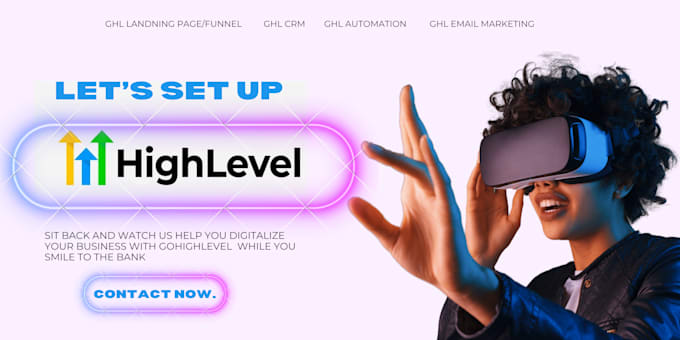 Gig Preview - Set up gohighlevel landing page funnel virtual assistant crm automation