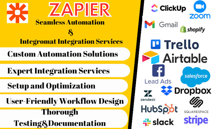 Gig Preview - Setup or fix zapier, integromat make automation and integration