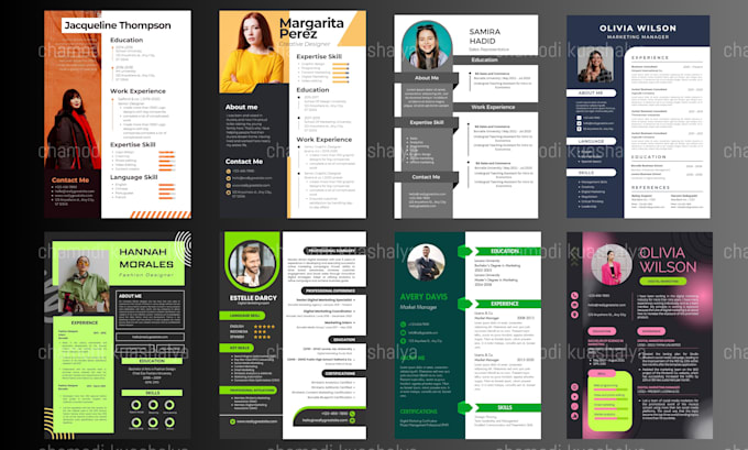 Gig Preview - Do professional CV design or resume design in 3 hours