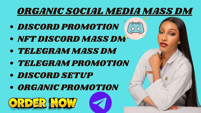 Gig Preview - Telegram mass dm,discord mass dm,discord promotion,discord mass dm, telegram bot