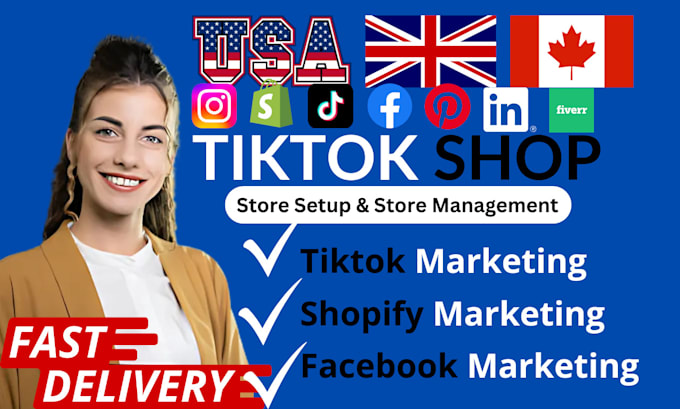 Gig Preview - Set up tiktok shop, USA tiktok shop, llc tik tok shop, tiktok ads, ads campaign