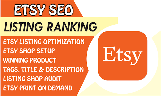 Gig Preview - Optimize etsy seo listing to rank and boost etsy sale etsy shop setup