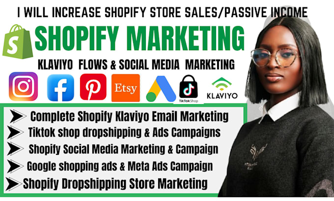 Gig Preview - Do shopify store promotion,ecommerce marketing,tiktok ads to boost shopify sales