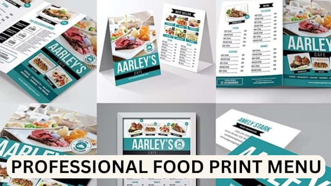 Gig Preview - Design a professional and modern print menu and modern food menu price list