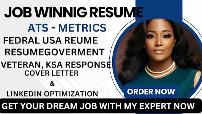 Gig Preview - Write and revamp federal resume, usajobs, government resume, and resume writing