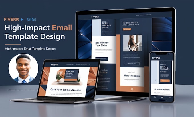 Gig Preview - Design editable brevo beehiiv klaviyo mailchimp email newsletter landing page