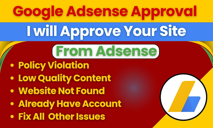 Gig Preview - Approve your website from google adsense approval service