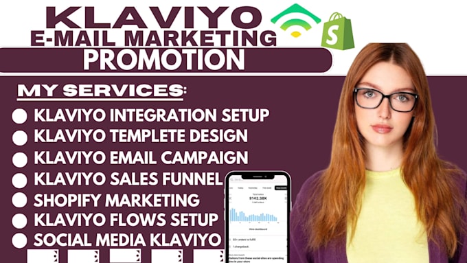 Gig Preview - Do klaviyo email marketing setup klaviyo flow ecommerce marketing