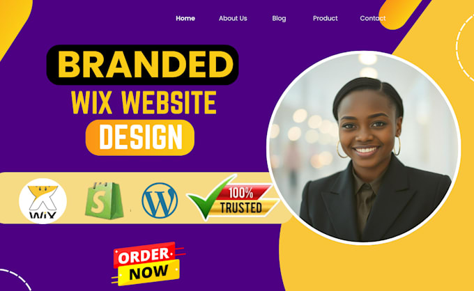 Gig Preview - Wix website redesign wix website design wix website redesign wix landing page