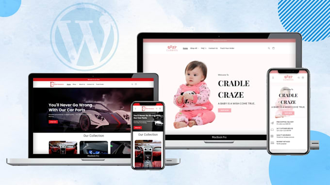 Gig Preview - Create responsive wordpress website design or redesign