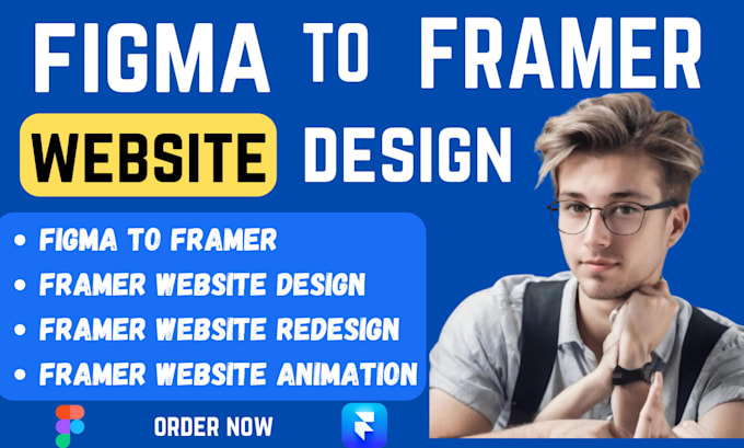 Gig Preview - Framer website figma to framer website design, framer to webflow website, dora