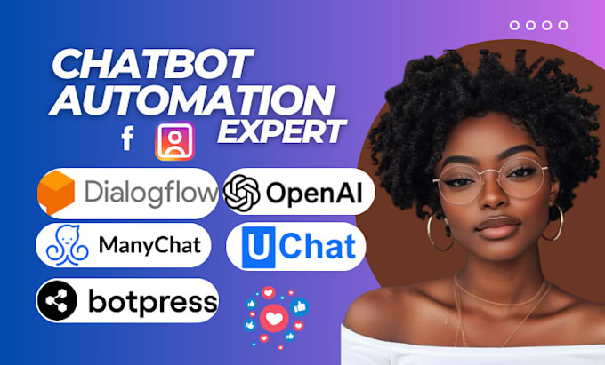 Gig Preview - Social media ai chatbot instagram manychat uchat botpress saas chatgpt API wati