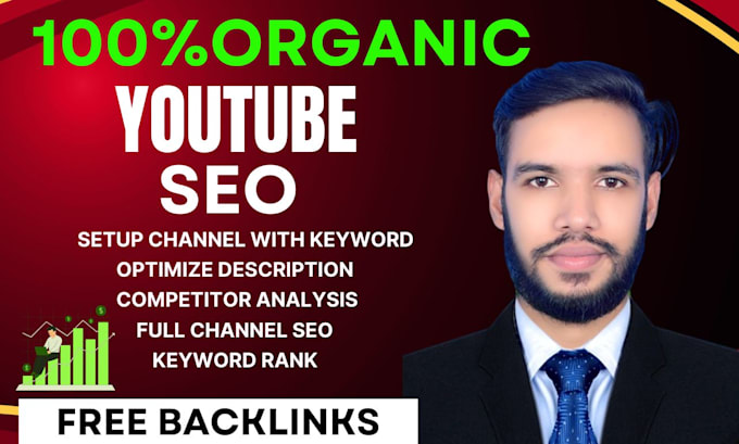 Gig Preview - Optimize your youtube video SEO and channel organically