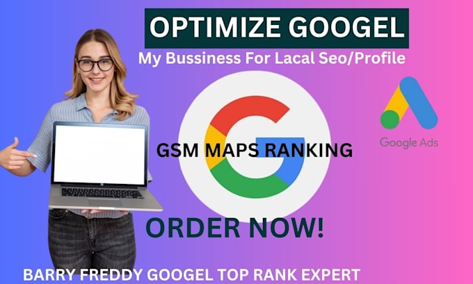 Gig Preview - Optimize your google my business listing for local seo gmb maps ranking