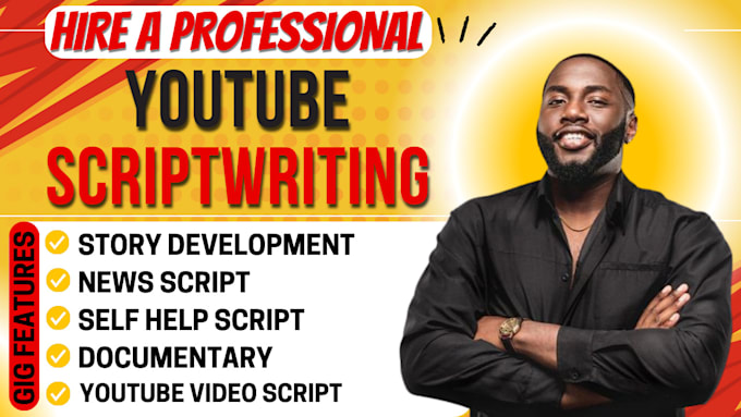 Gig Preview - Be your scriptwriter, youtube scriptwriter, video scriptwriter, football script