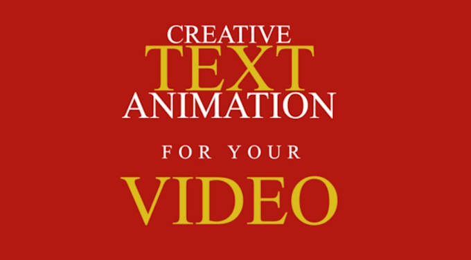 Gig Preview - Create custom text animation,kinetic typography,3d animation