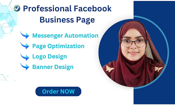 Gig Preview - Professional facebook page create, setup and optimize to elevate your business