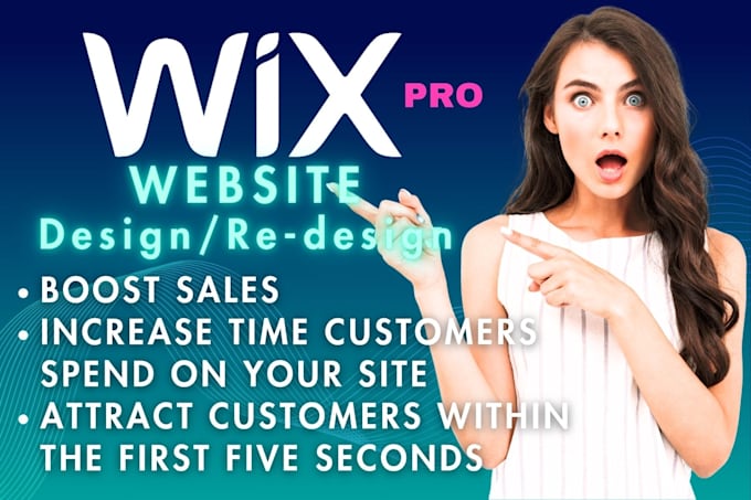 Bestseller - design, develop or redesign your wix website