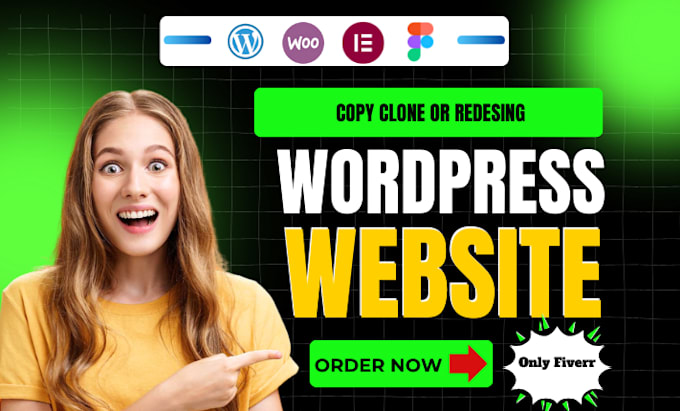 Gig Preview - Clone or copy redesign build your website in wordpress