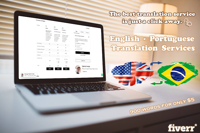 Gig Preview - Provide accurate and professional translation services, english to portuguese