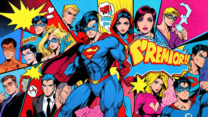 Gig Preview - Do you into superhero comic book pop art cartoon illustration