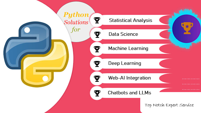 Gig Preview - Do custom python machine learning and data science projects