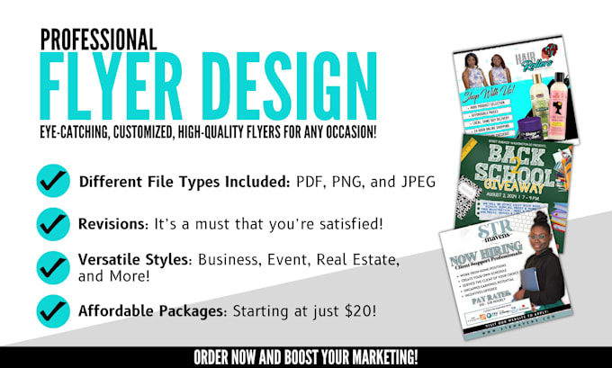 Gig Preview - Create a professional flyer for your business or event