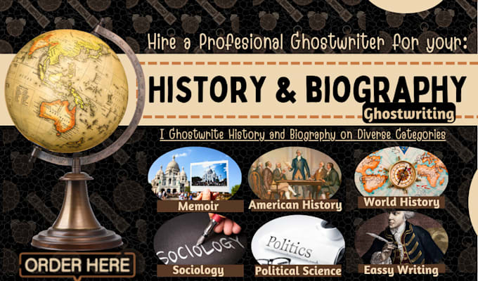 Gig Preview - Be your history and biography ebook ghostwriter, memoir, art, civil war for kdp