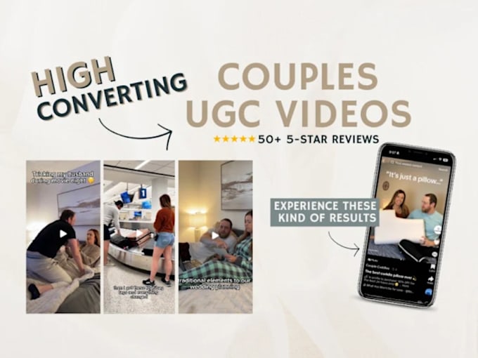 Gig Preview - Create engaging couple ugc video for your brand