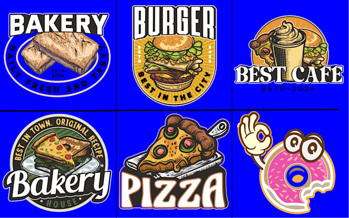 Gig Preview - Design restaurant, pizza, burger, bbq, bakery, cafe, food truck and food logo