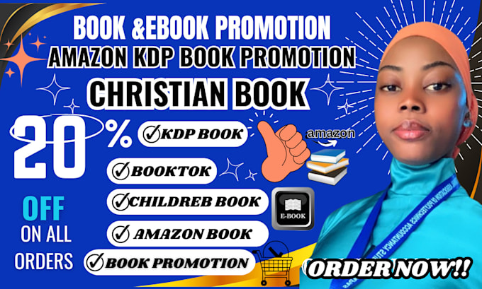 Gig Preview - Promote your christian book, kdp book, selfhelp on amazon, booktok, kindle ads